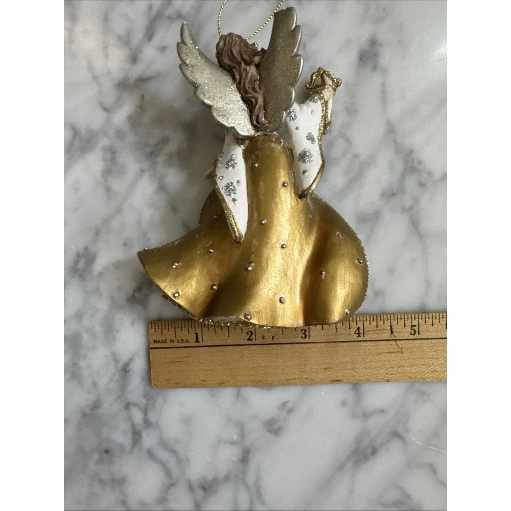 Kurt Adler  Golden Angel‎ Christmas Tree Ornament Gorgeous LARGE Rare